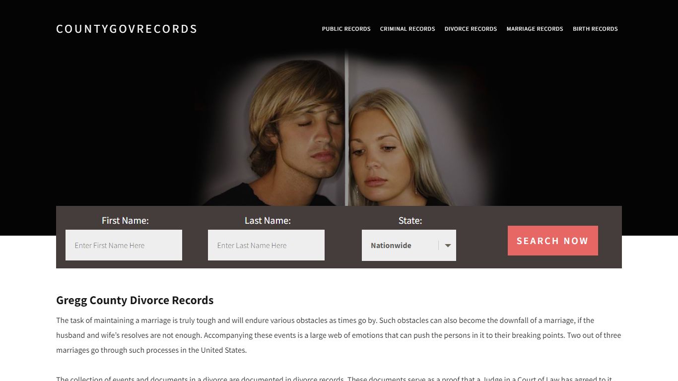 Gregg County Divorce Records | Enter Name and Search|14 Days Free
